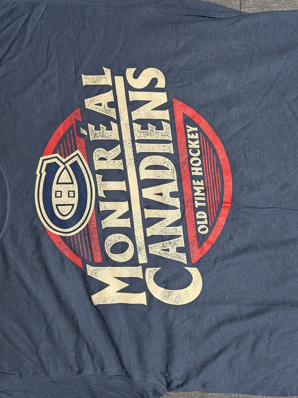 NWT Old Time Hockey Montreal Canadiens Retro T-Shirt Large NHL